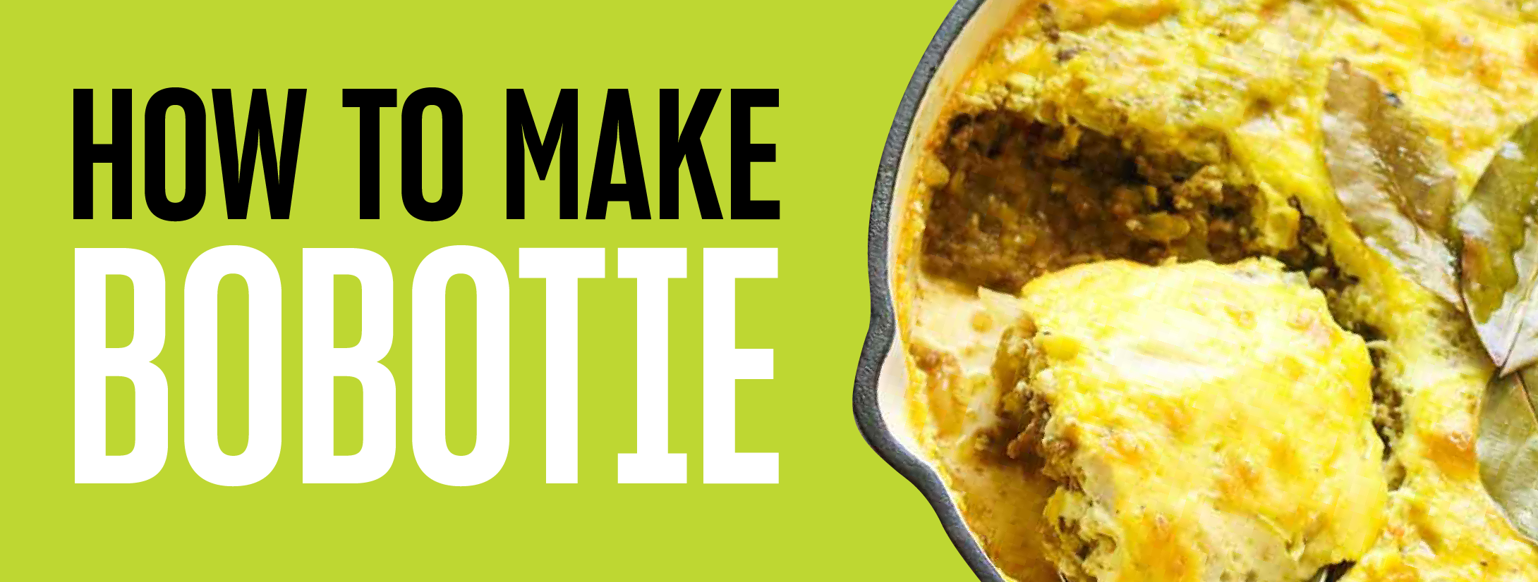 Bobotie recipe banner