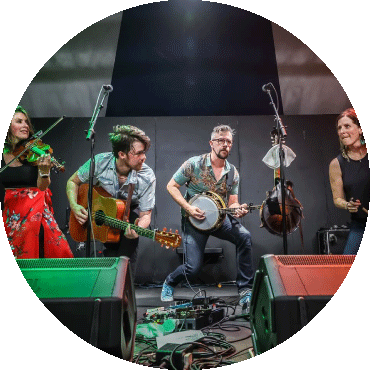 Howley performs with their instruments and two guests