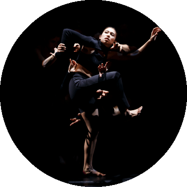 Dancer performs on stage