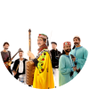 Saha Gnawa poses with their instruments